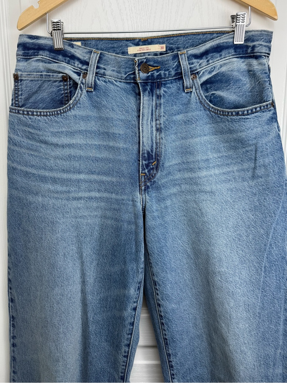 Levi’s Baggy Dad Jeans Size 30 X 32 Easy Days Light Wash - Picture 6 of 13